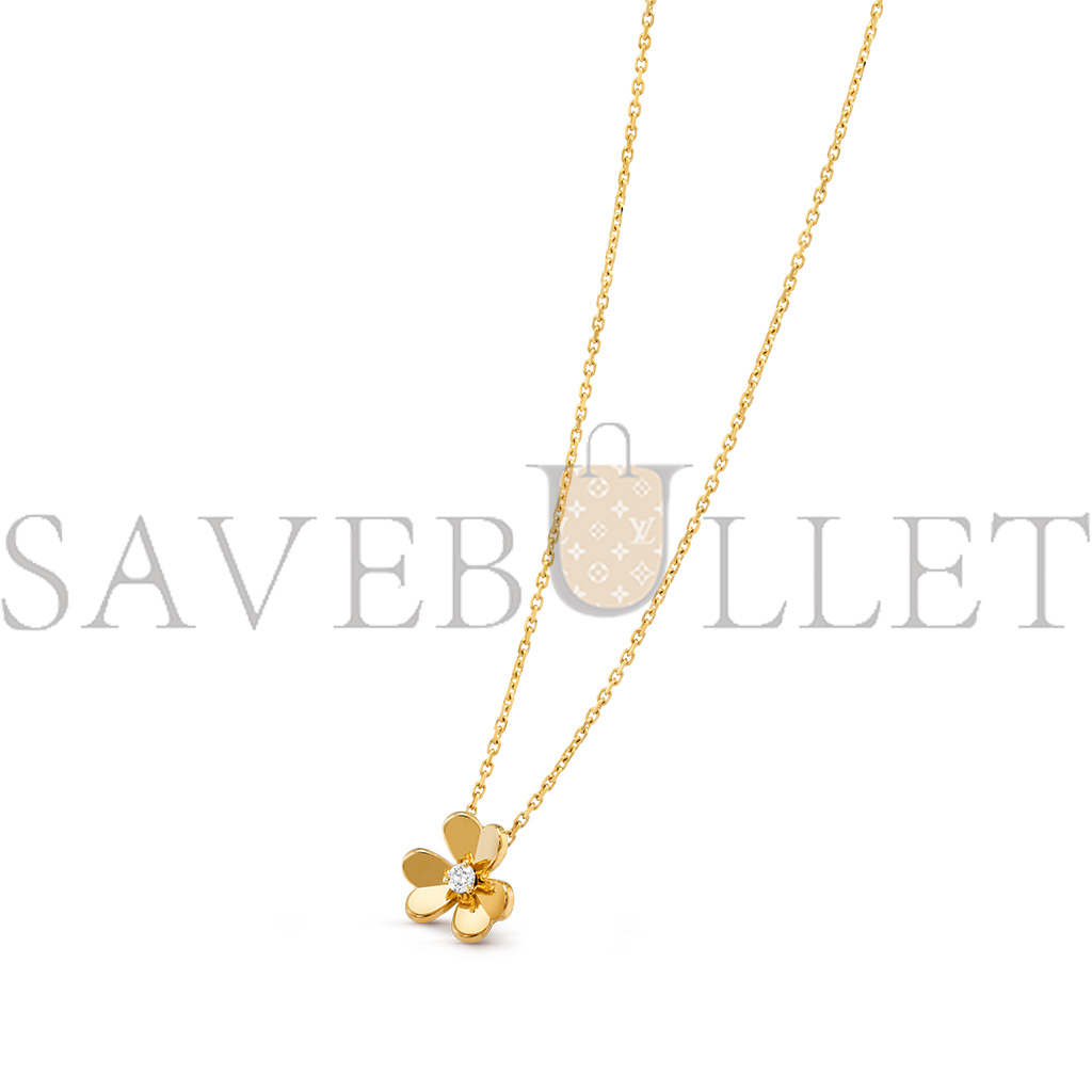 V*N CL*F arpels frivole pendant, mini model - yellow gold, diamond  vcarp0j100